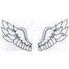 angel wings 10 outline