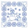 Snowman with Polar Bear Quilt Squares
