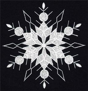 Snowflake Whitework 1 Single