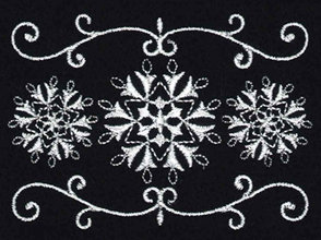 Snowflake Whitework 2 Small