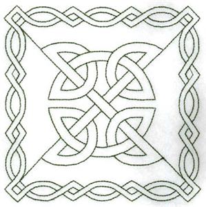 Celtic Knot Stipple 4 Square