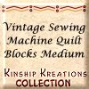 Vintage Sewing Machine / Medium Size Quilt Blocks