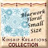 Bluework Floral / Small Size Quilt Blocks