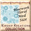 Bluework Floral / Med Size Quilt Blocks