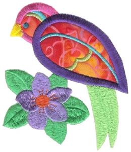 Floral Parrot (Applique)