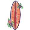 Surfboard with Flowers Applique (Smaller)