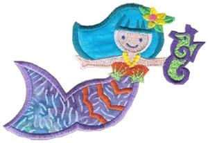 Mermaid/Seahorse Toy Applique / Smaller