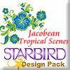 Jacobean Tropical Scenes Design Pack