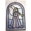 Stained Glass Playing Angel