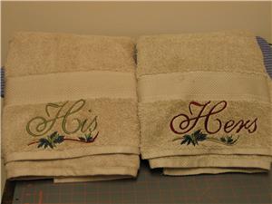 Terry Cloth Towel Embroidery