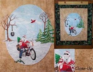 Rebel Santa Quilted Wallhanging
