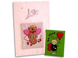 Valentine's Embroidered Cards