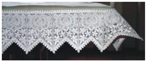 Embroidered Lace Edged Tablecloth