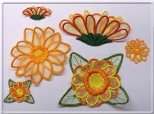 3D Flower Embroidering