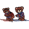 Skiing Bears