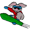 Snowboarding Bunny