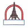 Eiffel tower in arch