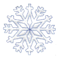 Lg. Bean Stitch Snowflake