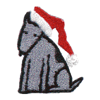 Santa Dog (No Text)