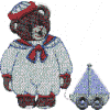 Sailor Bear with Toy Boat