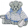 Sitting Bear in Sweater