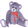 Sitting Bear with Bow
