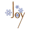 Joy with Snowflakes