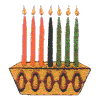 Kinara with candles