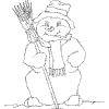 Snowman - single color- size B