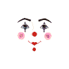 Doll face: Girl Clown A