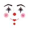Doll face: Girl Clown B