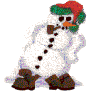 Leaning Holiday Snowman