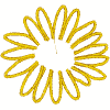 Daisy outlined petals - largest