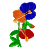 3D Pansies - Base of Flower