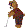 Golfer Bear