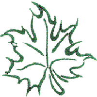 Maple Leaf, Single Color: largest
