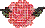 Rose Cross-Stitch style