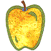 Yellow Apple, small (Appliqué)