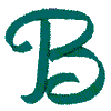 Ribbon Monogram B