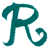 R Ribbon Monogram