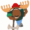 Lumberjack moose