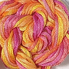 Caron Collection Hand Dyed Waterlilies / 276 Tequila Sunrise