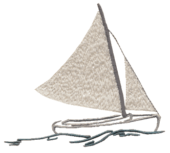 Sailing sailboat