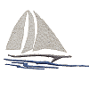 Sailboat outline 