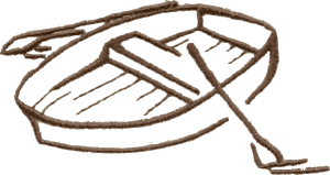 Row Boat Outline