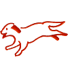 Dog Running Outline