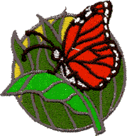 Stained Glass Insect: Monarch Butterfly