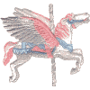 Winged Carousel Horse