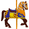 Medieval Knight's Carousel Horse