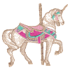 Unicorn Carousel Horse